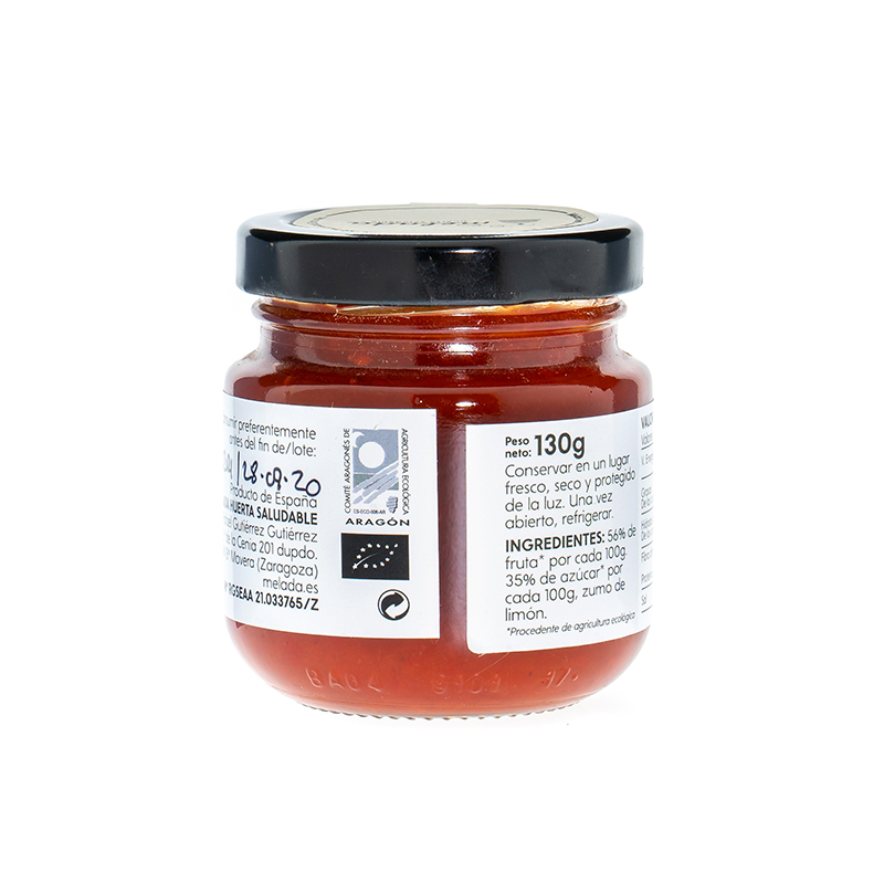 Mermelada de pimiento rojo 130gr. Bio. (Movera. Zaragoza)